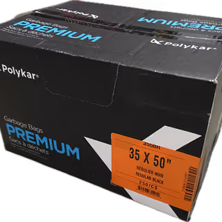 35X50 Regular Black Bags-250